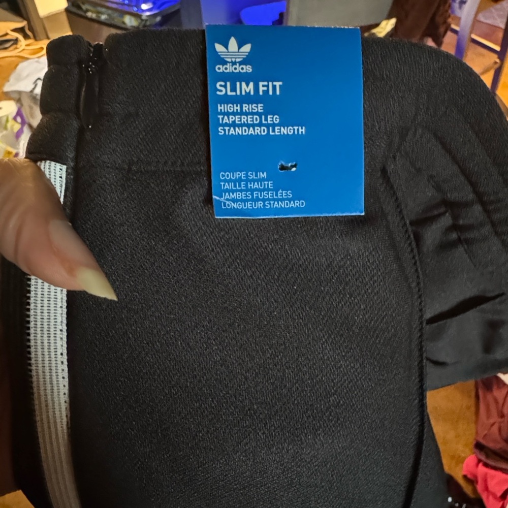 Adidas Black Beckenbauer Stirrup Track Joggers - Picture 3 of 5